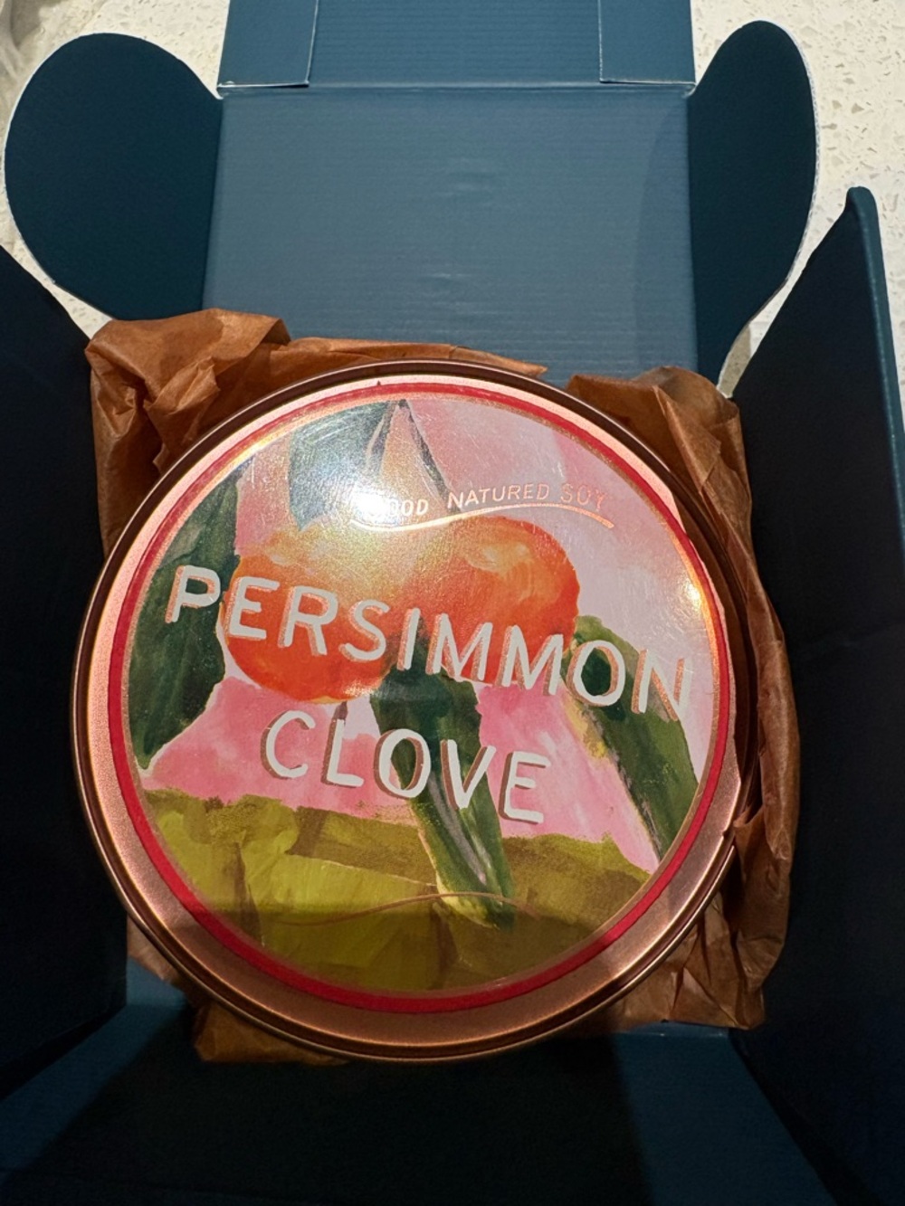 The Good Nature Soy Candle by Anthropologie “Persimmon Clove” Scent